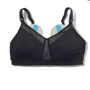 The Dairy Fairy Daily Nursing & Pumping Bra Size Medium Black